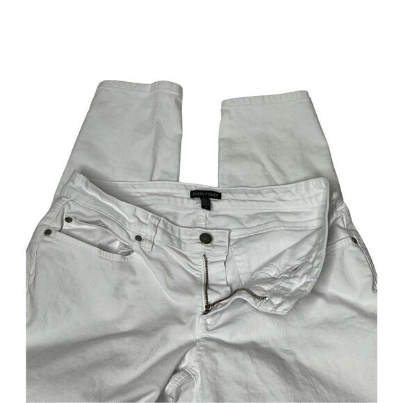 Eileen Fisher white organic cotton skinny ankle jeans size 8 - Picture 11 of 16